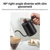 304 Stainless Steel Wooden Handle Espresso Coffee Pot for Home and Commercial Use, Long Spout and Fine Nozzle Drip Coffee Maker for Brewing