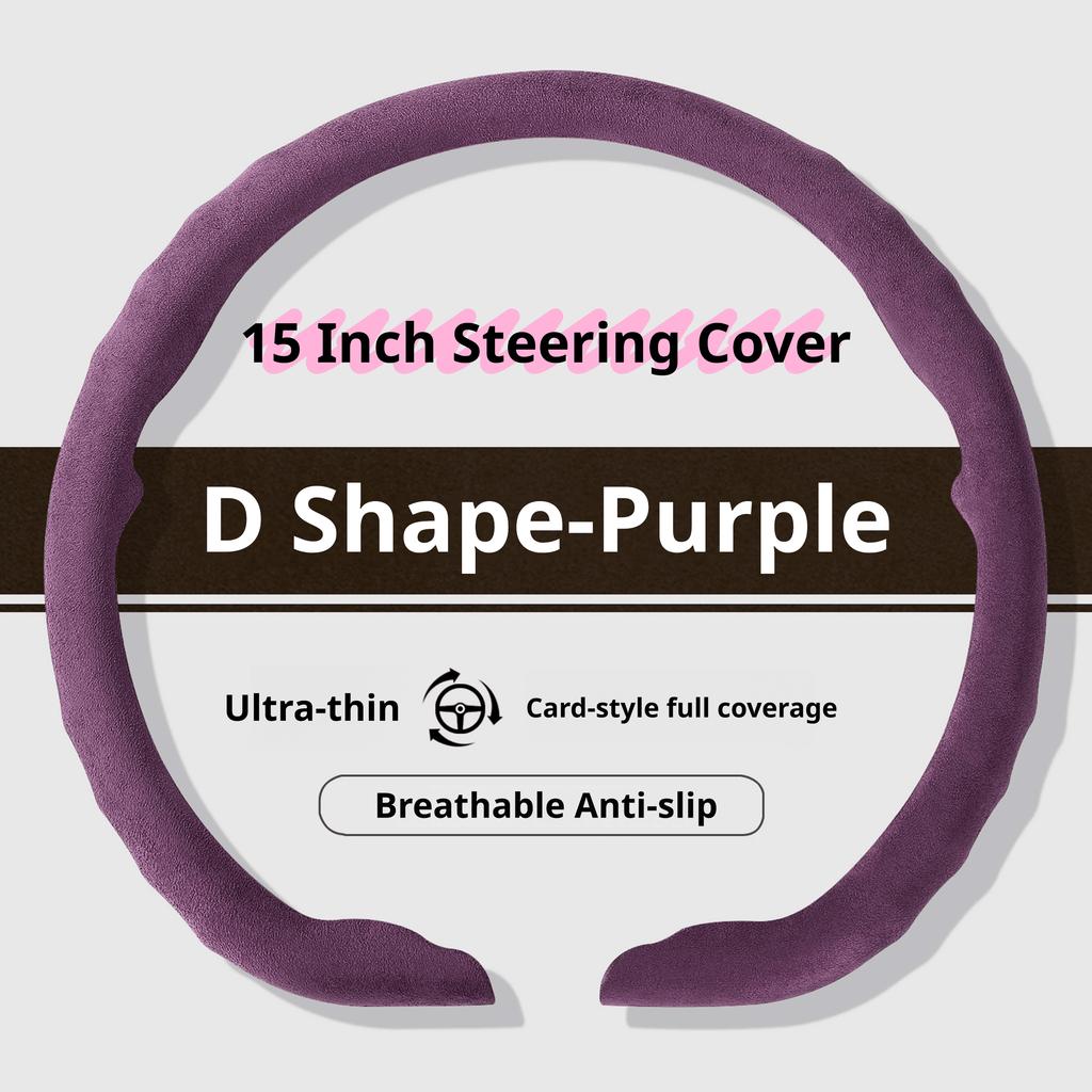 New Suede Car Steering Wheel Cover For Lexus ES300h 350 RX350 450h NX350 NX450h LX600 GX460 IS300 RZ450e Luxury 38Cm Car Styling