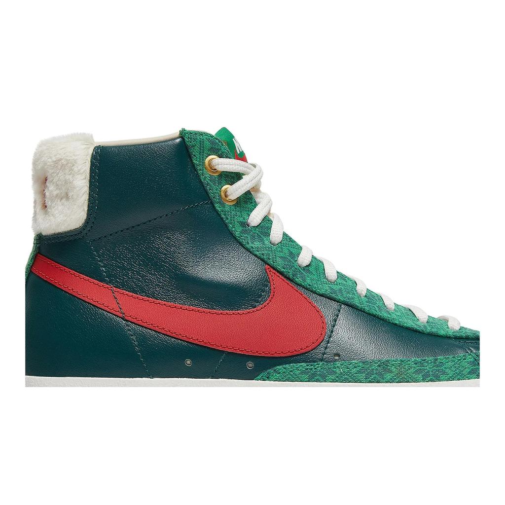Nike Blazer Mid '77 Vintage 'Christmas Sweater' (Unisex) Dark Atomic Teal / Lucky Green / White / University Red Skate Shoes DC1619 300
