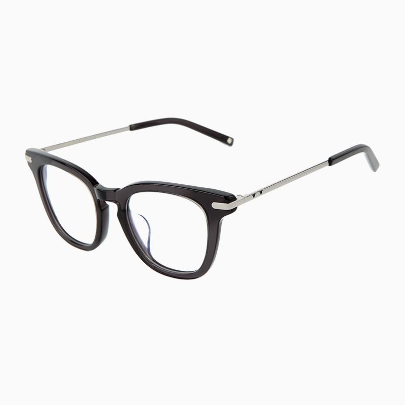 Sodamon Acetate Metal Horn-Rimmed Eyeglass Frame Htp943-C03 (Unisex)