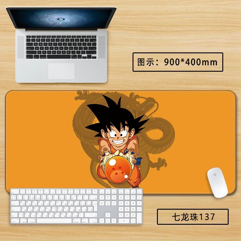 Neuer Schlichter Stil Son Goku Leder Mauspad Übergröße Animation Dragon Ball Kakarotto Kreative Computer Tastatur Büro Rutschfest Wasserdicht Tischmatte