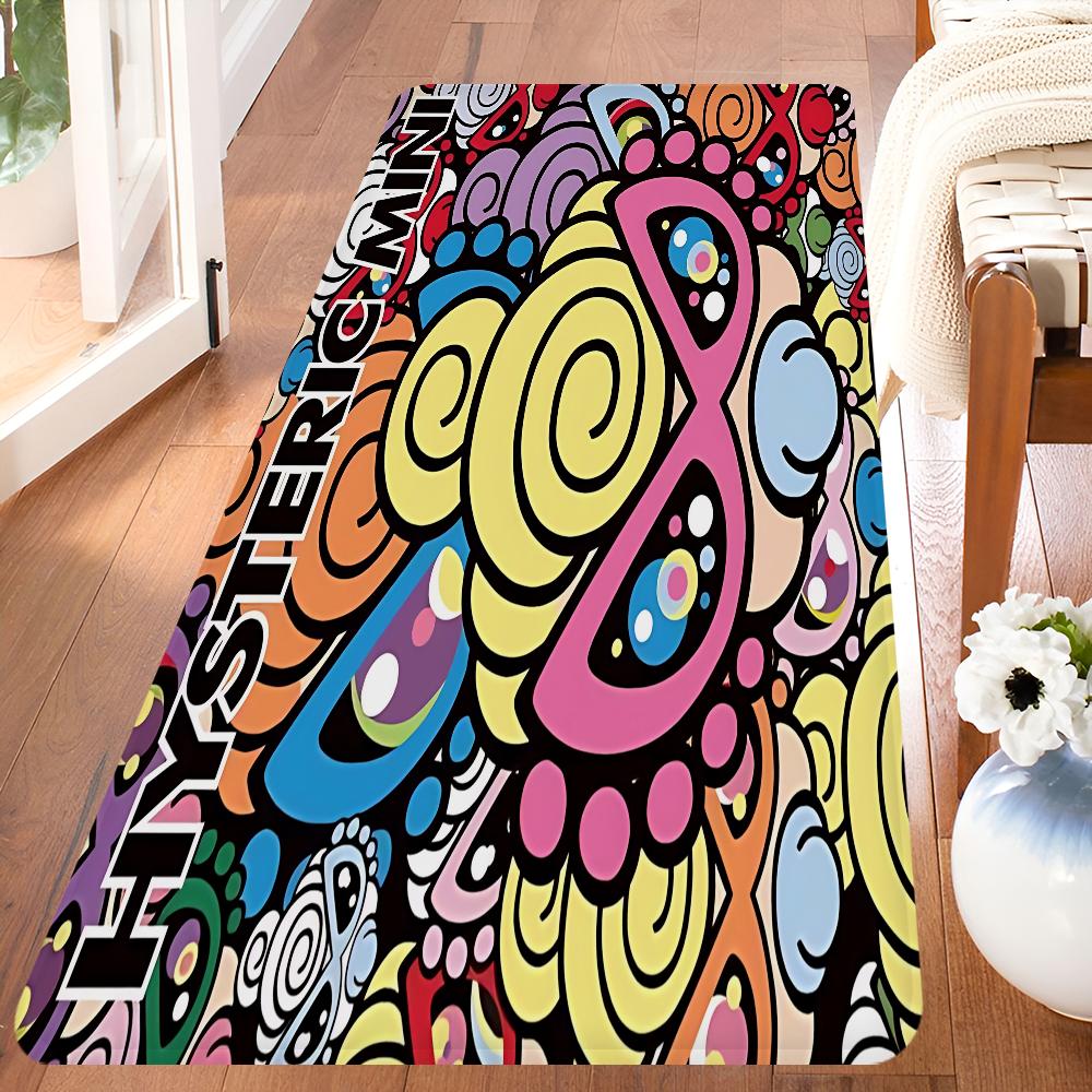 Japan Fashion Hysteric Mini Kitchen Mat Washable Non-Slip Living Room Sofa Chairs Area Mat Kitchen Modern Home Decor 40x60cm