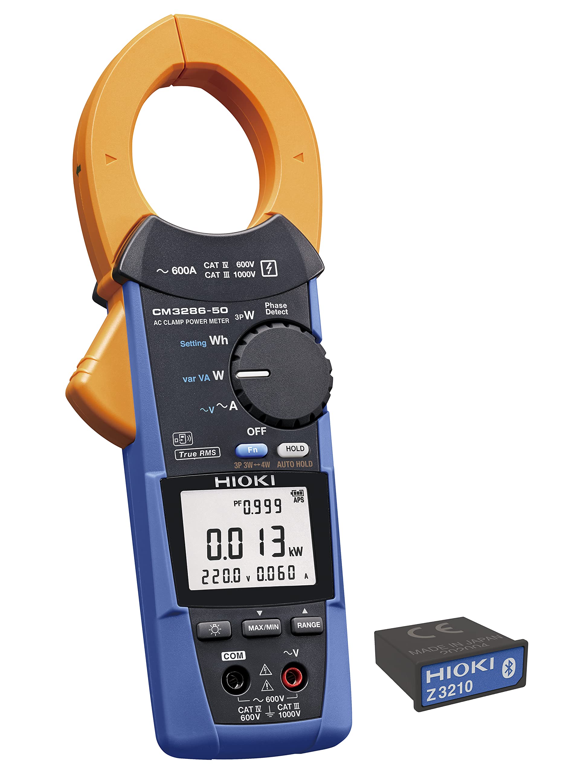 

Hioki CM3286-90 - TRMS AC Clamp Power Meter (600A) with Z3210 Wireless Adapter