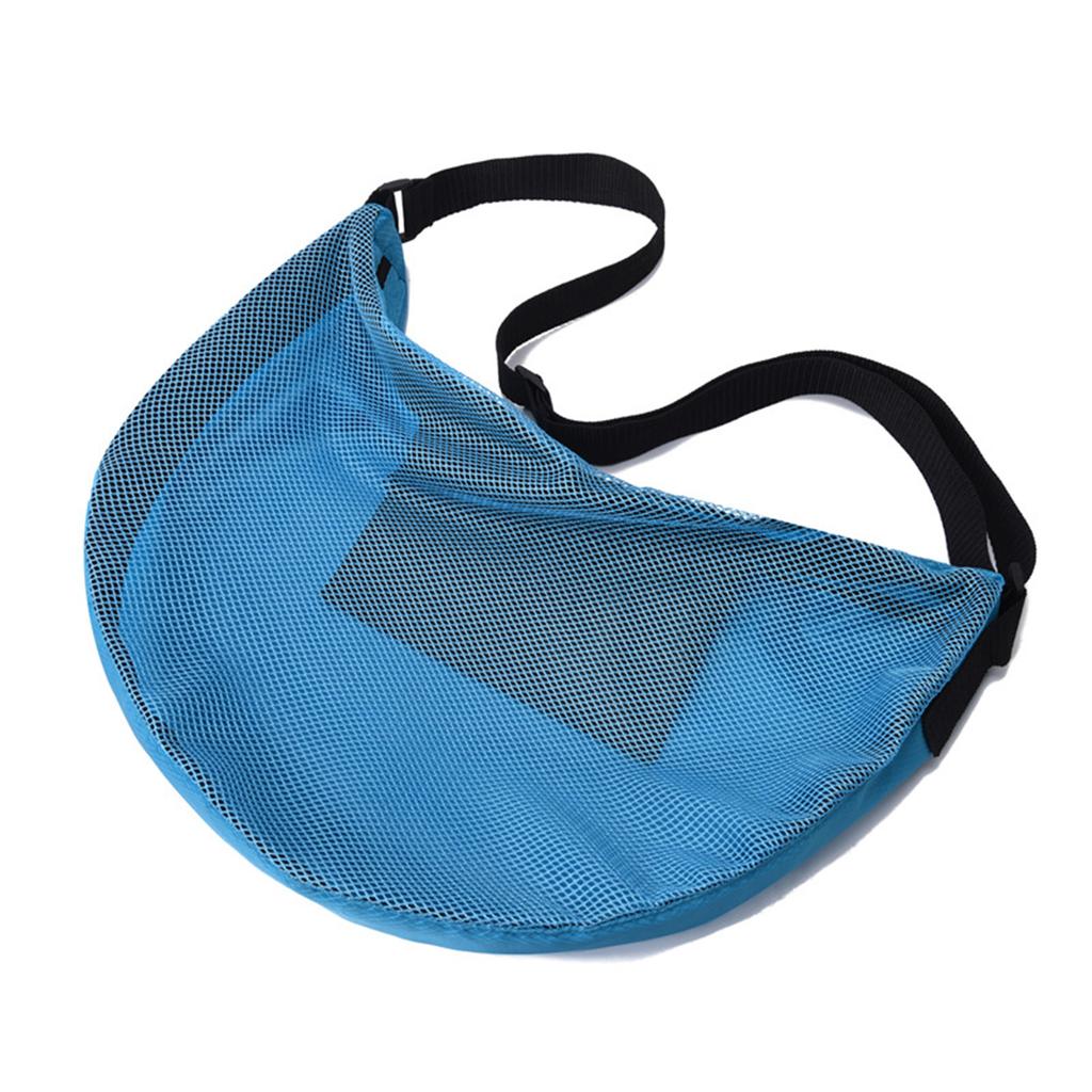 Mesh Bag Adjustable Basketball Bag Sports Equipment Bag with Zipper Pocket for Basketball Football Volleyball Soccer