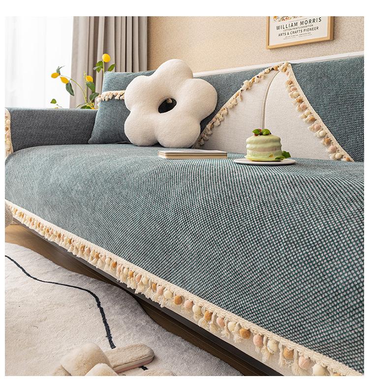 Anti Cat Scratch Sofa Mat All-season Universal Ins Style Backrest Cover Anti Slip Sofa Cover