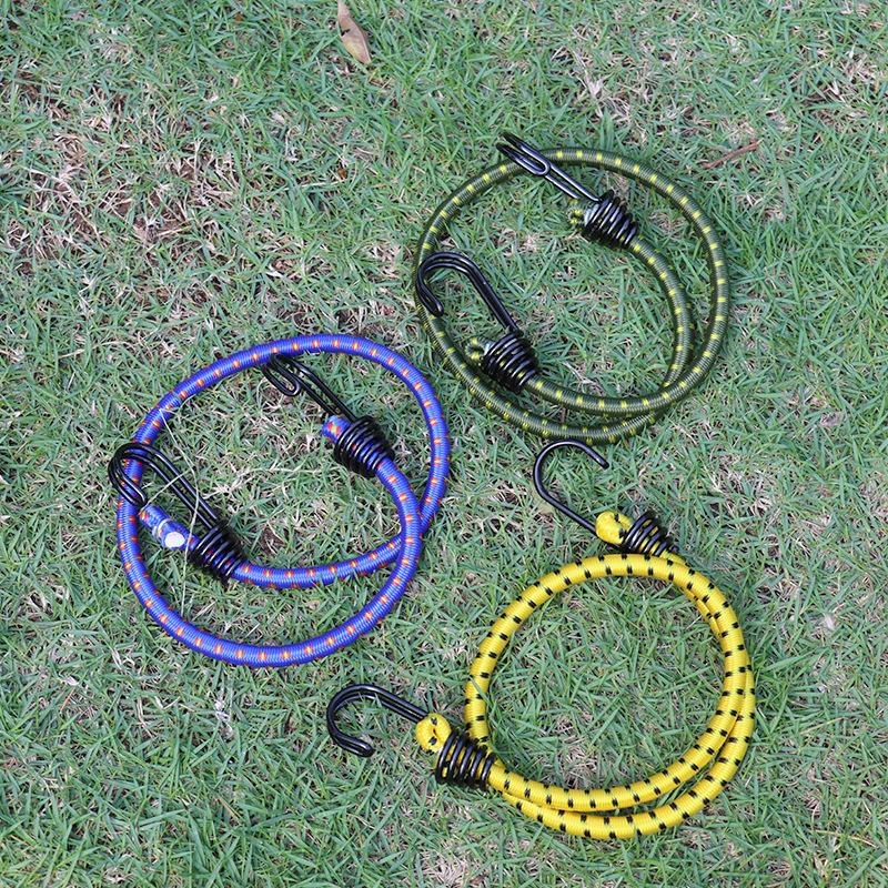 Bungee Cords With Coated Hooks, Heavy Duty Outdoor Bungee Straps With Load Capacity Metal Hook for Camping