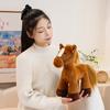 25/35cm Chinese Zodiac Simualtion Horse Stuffed Plush Lifelike Doll Delicate Home Decro New Year Gifts