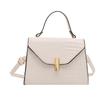 Stylish and atmospheric single shoulder portable lizard pattern texture women's square bag, European and American trendy and niche design bag women