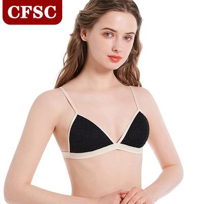 Europe and The United States Lace Sexy Lingerie Women Thin Section Without Steel Ring Bra Adjustment Side Breast Bra Bra