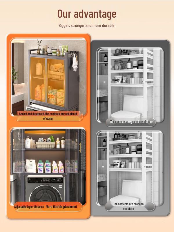 LIEI Bathroom Toilet Storage Rack