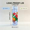1PC Colorful American Football Graphic 750ml Color Plastic Water Bottle Leakproof Flip Straw Lid For Sports Office Home Use