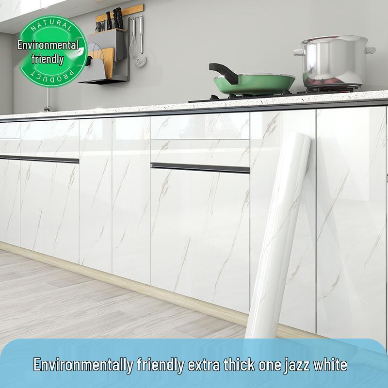 Adhesivo de Cocina Impermeable Estilo Mármol Autoadhesivo para Armarios y Muebles