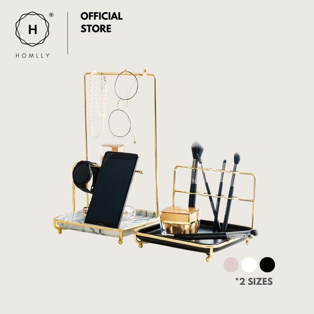 Homlly Marble Jewelry Cosmetic Organizer Display Stand