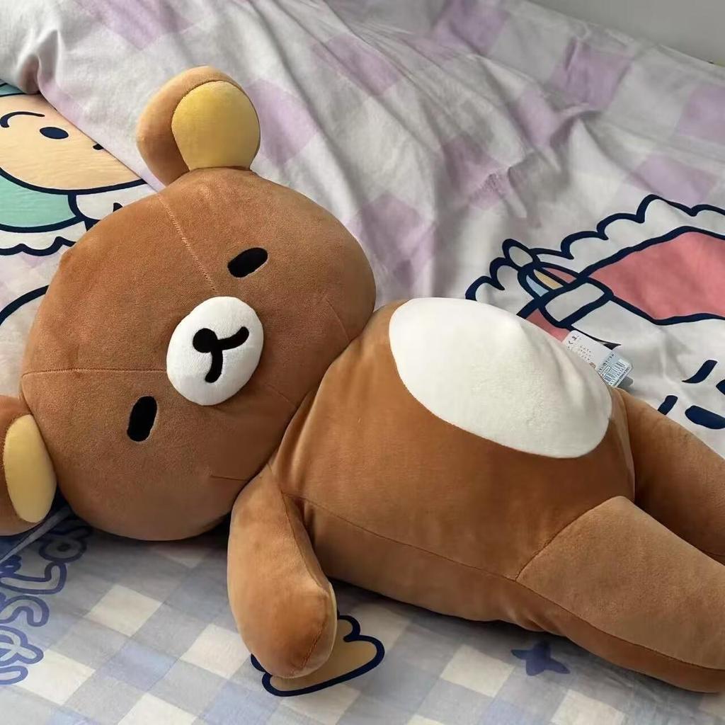 Large Rilakkuma Brother and Sister Bear Plush Dolls - Perfect for Sofa, Bed, or Birthday Gift