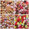 10 Adet Mini Oyuncağı Yiyecek Pasta Bisküvi Donutlar Minyatür Cep Telefonu Aksesuarları