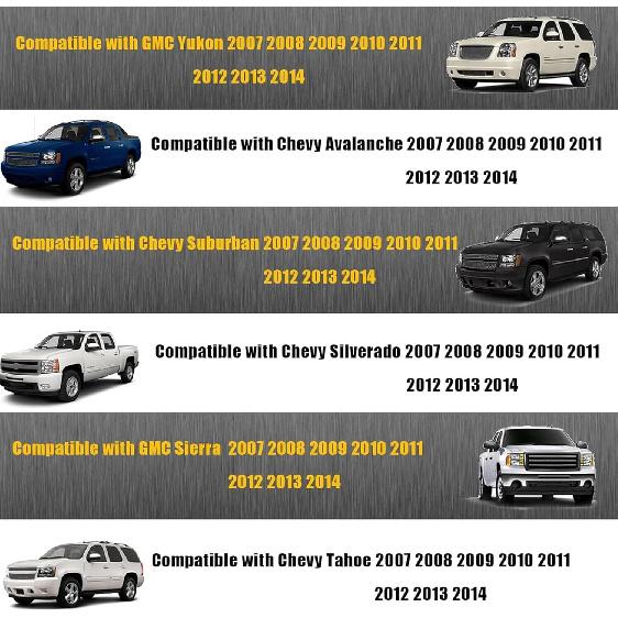 GXARTS Driver Or Passenger Side Bottom Replacement Leather Seat Cover Black Compatible With Chevy Avalanche Silverado Suburban Tahoe GMC Sierra Yukon