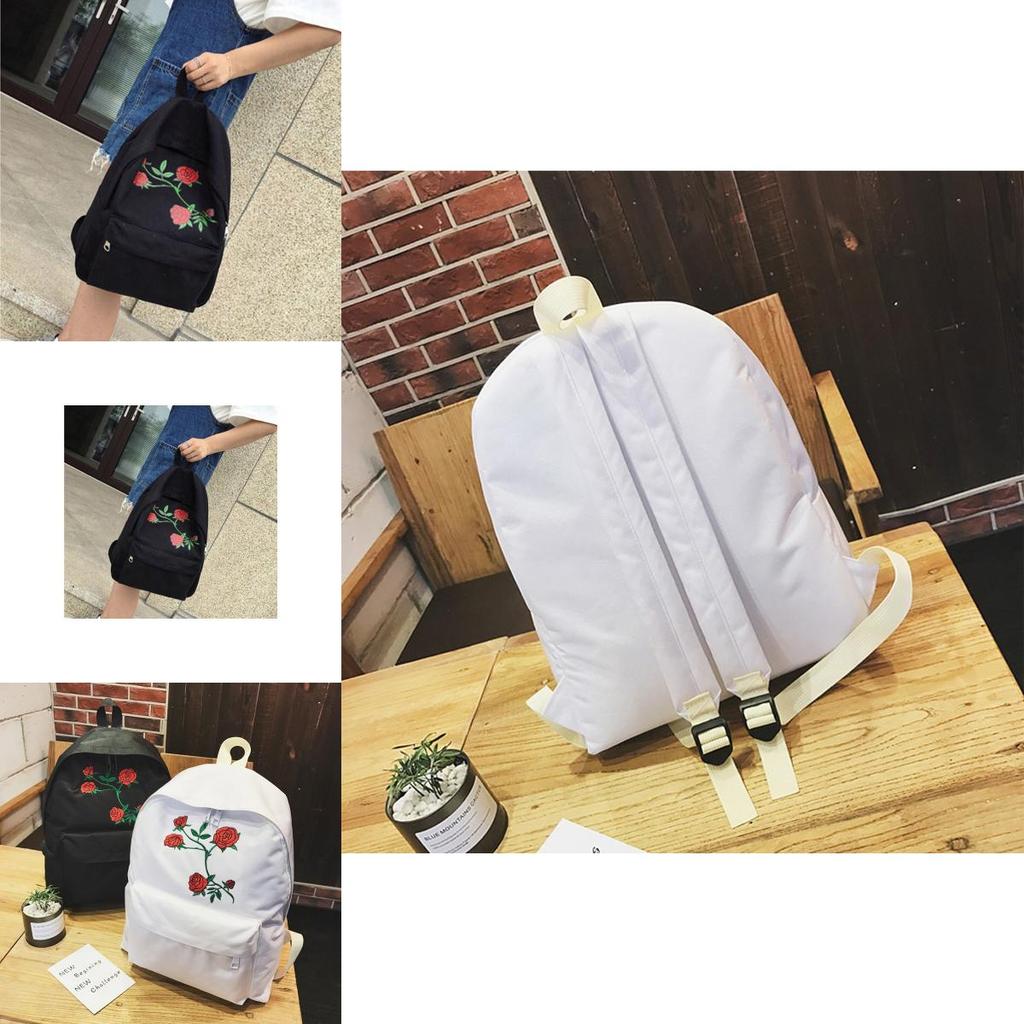 Elegant Girls Backpack Made From Highquality Canvas Featuring Comfortable Shoulder Straps And Multiple Pockets