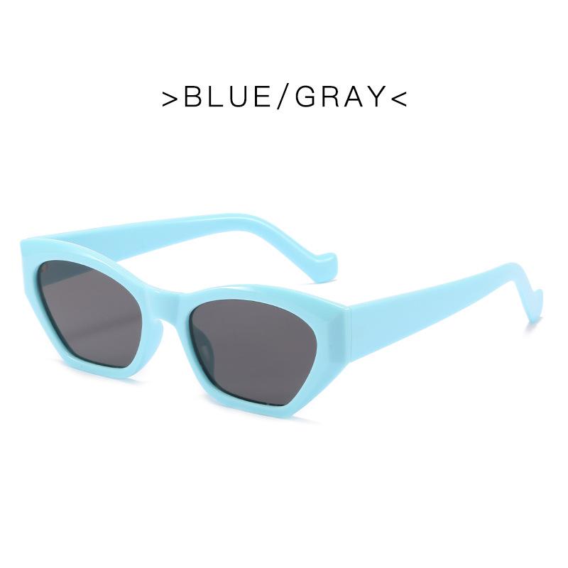 Fashion Cat Eye Sunglasses Women Vintage Clear Candy Color UV400 Polygon Sun Glasses Girl Trending Eyewear Shades