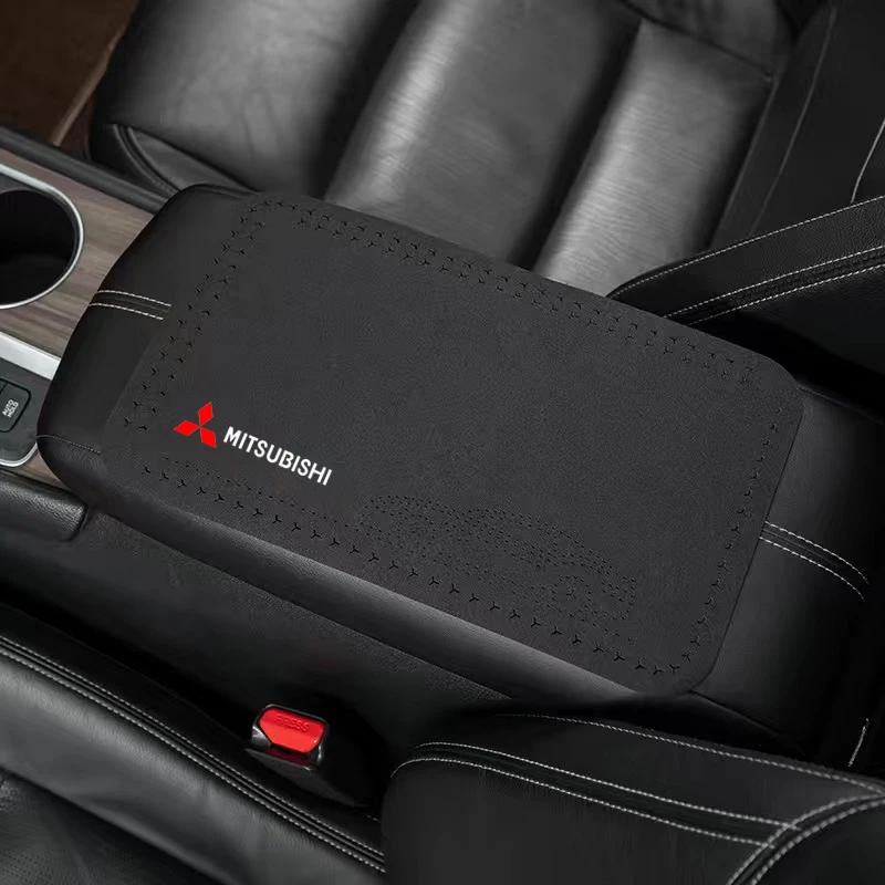 

Leather Car Central Armrest Mat Console Arm Rest Seat Mat Interior For Mitsubishi Outlander Lancer ASX EVO Pajeros