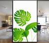 Statisch haftende Sichtschutz-Fensterfolie Dekorative Pflanzenblumen Buntglas-Fensteraufkleber Frosted Window Cling