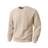 New Sweatshirt Versatile Long Sleeve Solid Color Round Neck Pullover Jacket Top
