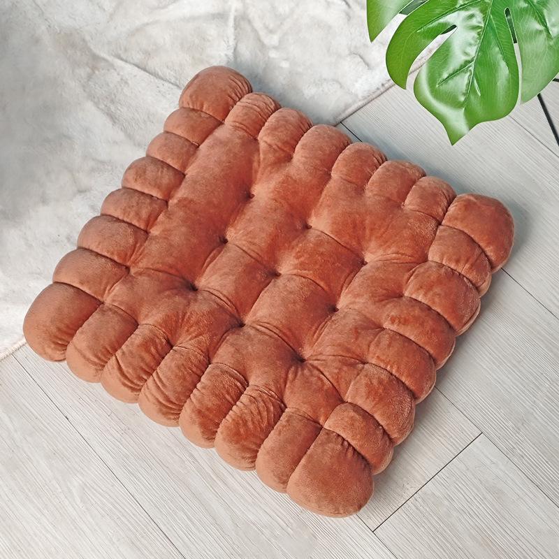 Ins Style Influencer Plush Cookie Cushion: Thickened Japanese Tatami Seat Pad