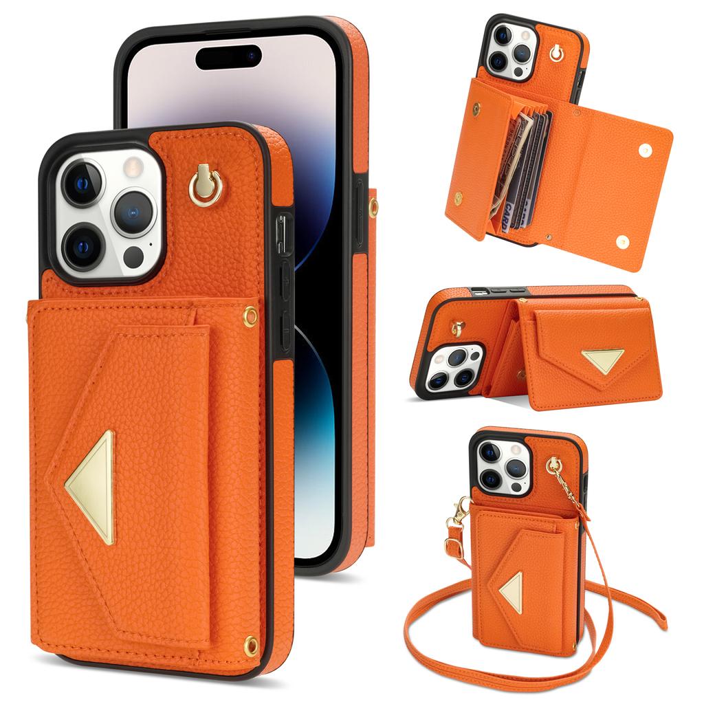 Crossbody Strap Multi Card Slot Flip Wallet Leather Case For iPhone 15 14Plus 13 12 11Pro Max /Samsung S23 S22 S21 Ultra S20Plus S23 S21FE A14 A54 A53