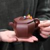 Yixing Zisha Purple Clay Teapot Set - Handmade Kung Fu Tea Set for Home, Office, or Business Gifts