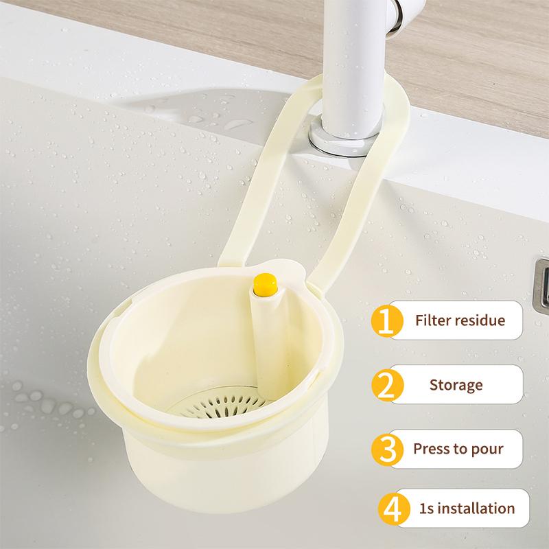 Creatieve Keuken Zink Hangende Zeefmand Afneembaar Openbare Bodemdeksel Keuken Afvalfilter Snel Aflopen Schoon Rek