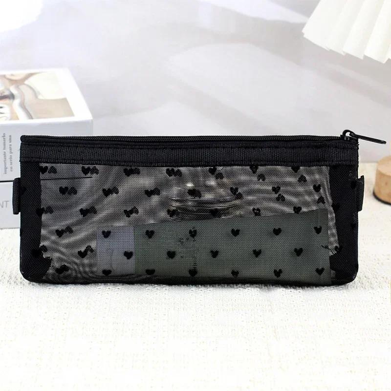 Makeup Brush Travel Case Cosmetic Toiletry Bag Organizer for Men Women Beauty Tools Mesh Kit Pouch Wash Storage Accessories