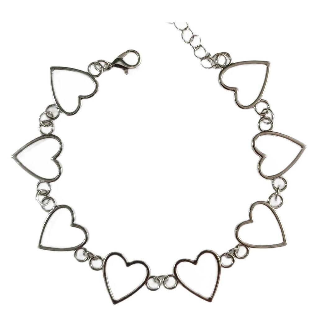 European & American Beach Vacation Heart Anklet - Hollow Heart Chain Jewelry for Women