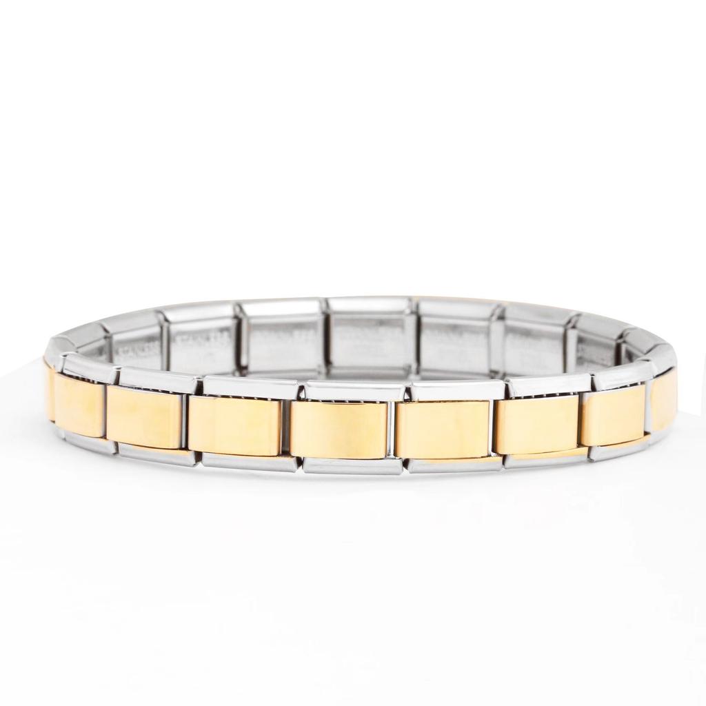 Edelstahl Armband Anhänger Klassische Italienische Kettenglieder für Männer Frauen Armband Bangle Schmuck Geschenke Pulseras De Mujer