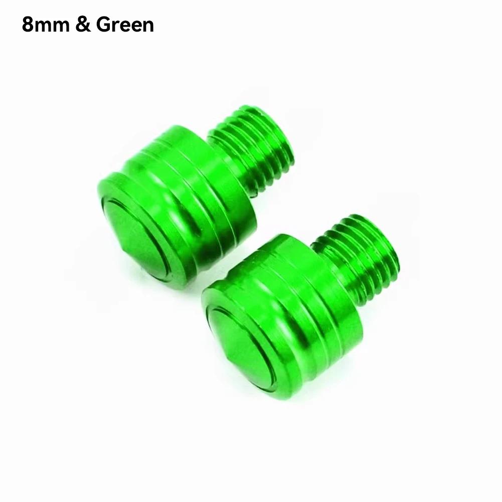 2Pcs M8 M10 Motorcycle CNC Aluminum Rear View Mirror Screws Hole Plugs Screws Rearview Mirror Anti-Rust Holder Screw