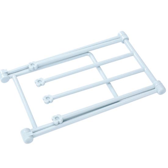 Folding Towel Stand Rack Kitchen Washing Cloth Draining Plastic Organizer Shelf