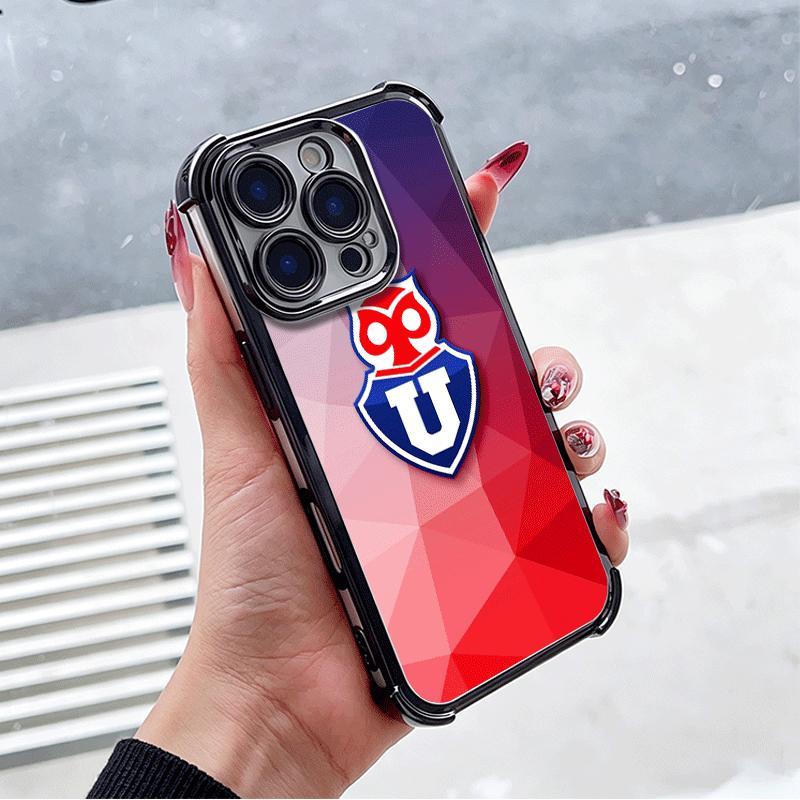 Chile U-University Logo Plating Phone Case For Xiaomi Poco X5 X6 X7 X8 Pro Max F8 Ultra F7 M8 M7 M5S Redmi 15C 15 14C 13C 13 X3