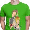 Beavis Butthead Toilet Fun TShirts Aesthetic Men Cartoon Rock Comic Punk Metal Funny Christmas Tees T Shirts Homme