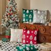 INS Style Throw Pillowcover Christmas Tree Cushion Cover Velvet Christmas Pillowcase  Sofa/Bed