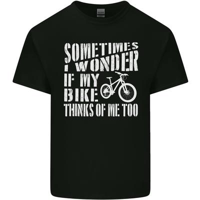 Radfahren Ich frage mich, ob mein Fahrrad Radfahrer Herren Leichtes Baumwoll-T-Shirt Unisex T-Shirt