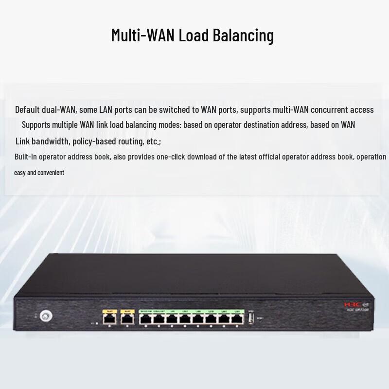 H3C UR7208 10-Port Gigabit VPN Router & AC Controller (CN version)