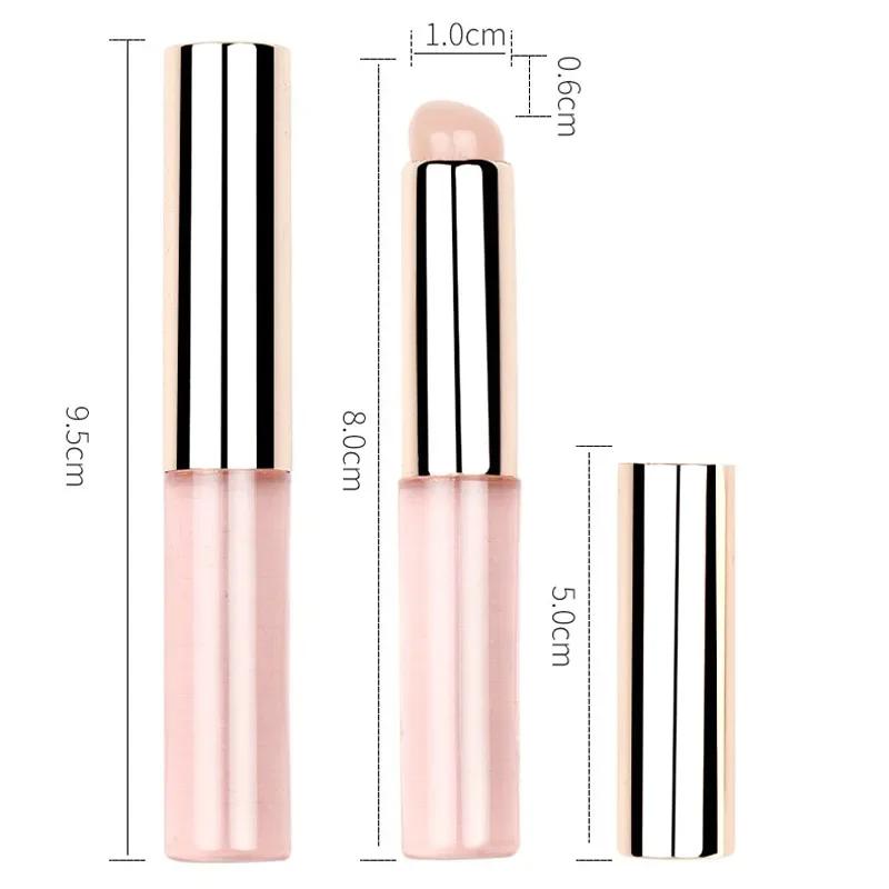 Silicone Lip Brush Clear Stick Lipstick Brush Comes With Cover Professional Lip Smudge Brush