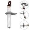 Ignition Needle for Gas Stove Burner Replacement Part Compatible with For Home Cooking Appliances White Plastic Metal