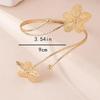 Elegant & Sexy Floral Open Cuff Armlet For Women Vintage Enamel Glaze Craft Flower Open Arm Ring Jewelry Gift
