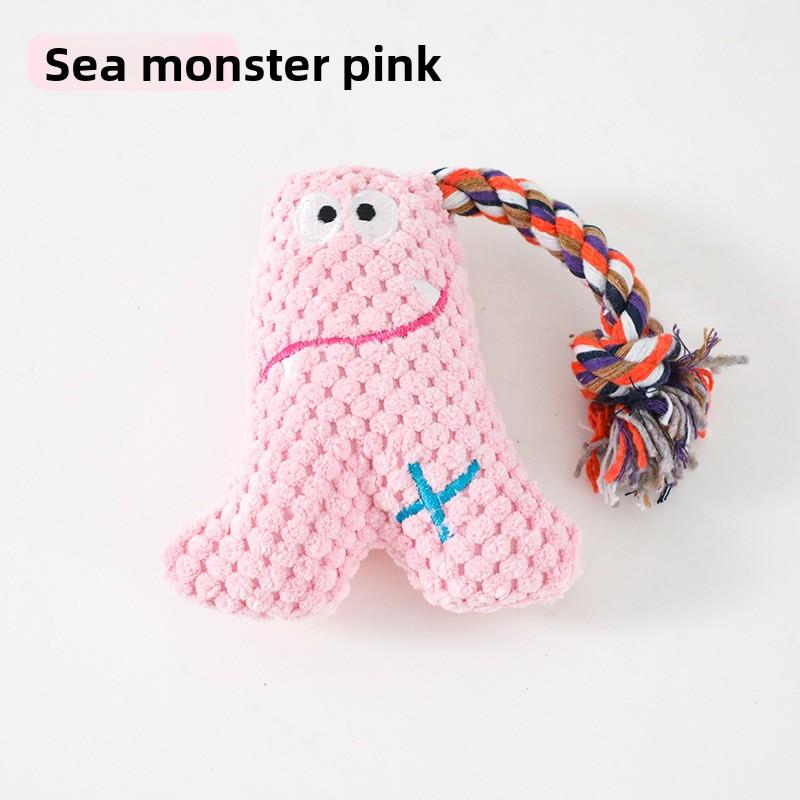 Hund Geräusche machendes Spielzeug - Reißfestes Samt Plüsch Baumwollseil Spielzeug für Unterhaltung und Entspannung.