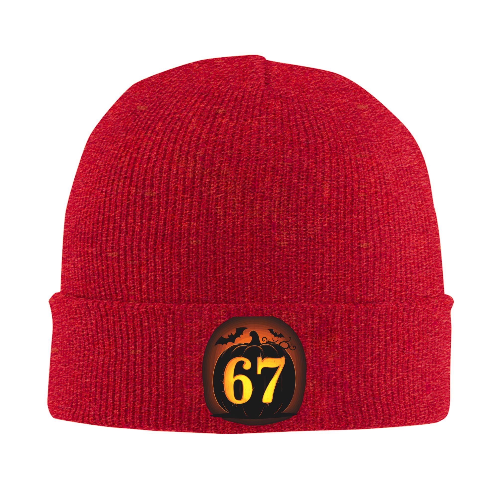 

67 Meme Halloween Bats Knitting Hat Beanie Hats Kpop Warm Unisex Adult Bonnet Hats Winter Custom Trendy Caps Birthday Present One Size