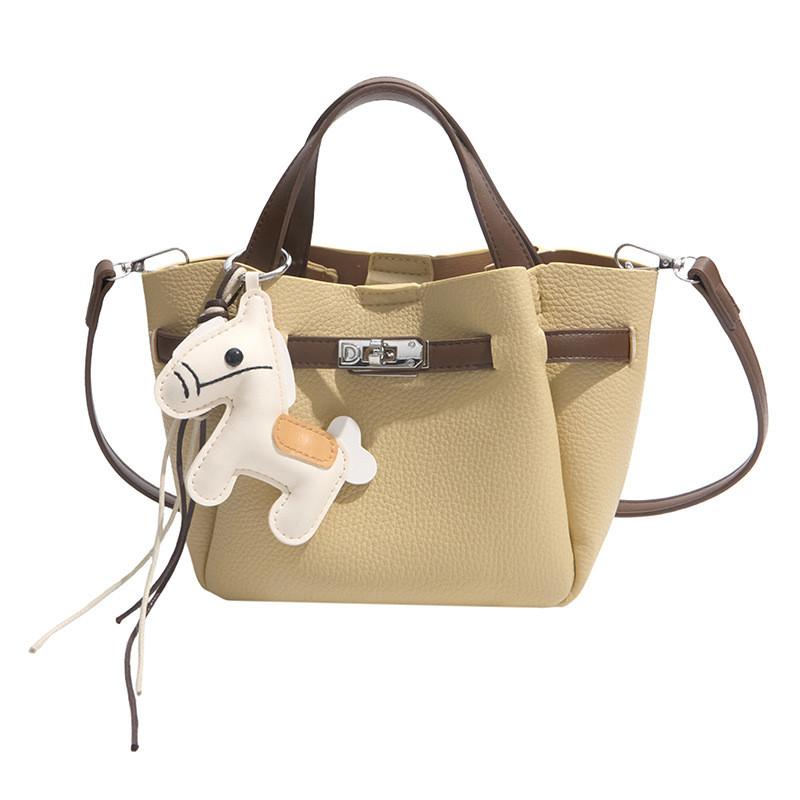 Urban Minimalist Pu Small Bucket Bag For Daily Use