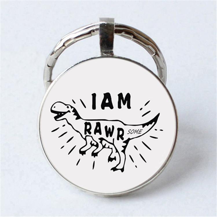 Keychain Accessories Pendant Floral Thanksgiving Text Good Friends Retro Personalized Keychain Gift Pendant
