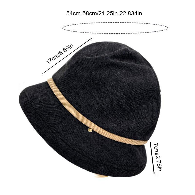 Fashion Warm Winter Hats Cozy Soft Beanie Caps Outdoor Ear Protection Bucket Hat for Women Trendy Warm Fisherman Hat