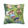 Crayon Shin-Chans Cartoon Anime Pillow Cover Product Printed Cushion Cover Decorative Pillow Case Cover Seater Multi-Size