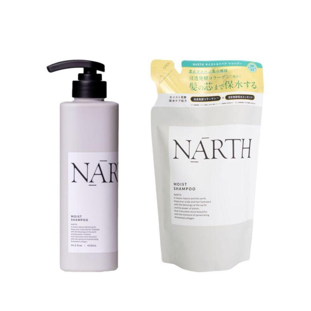 yokilabo NARTH Moist  Repair Shampoo 420ml  Refill 350ml