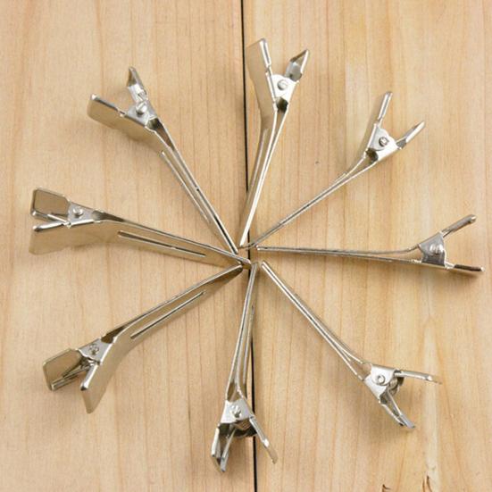 20 ks ploché kovové spony s jedním hrotem aligátorové spony s mašličkami pro vlastní potřebu
